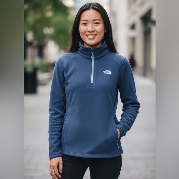 The North Face Jackets & Blazers - The North Face Navy Blue Half-Zip Fleece